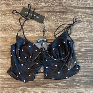 🩷White Fox Boutique Heart Crop Top 🩷